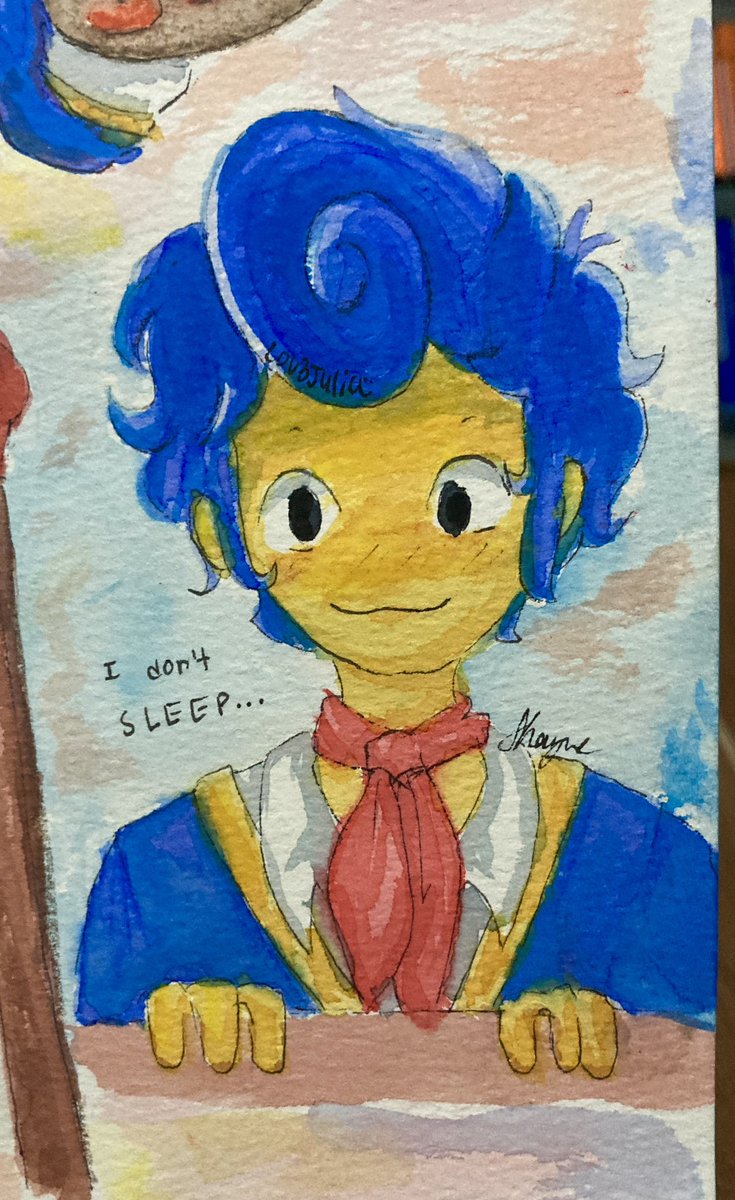 hee hee new art for today, i tried watercolouring ! 🩵✨
#WelcomeHome #WallyDarling