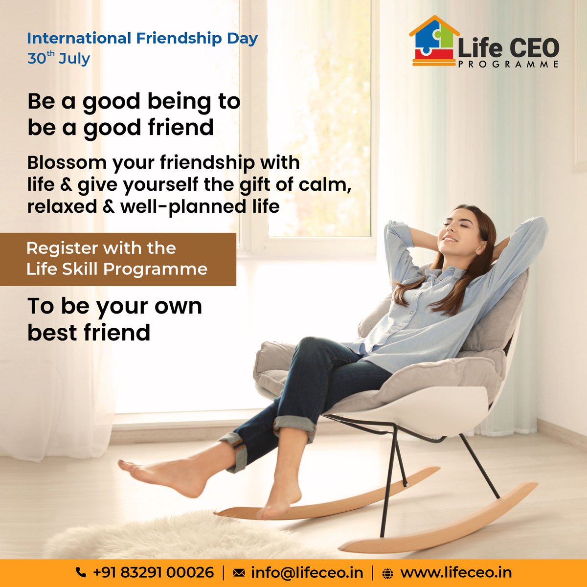 LifeCEO_Prog's tweet photo. Learn More : https://t.co/VORgmzTMP6
#lifeceoprogramme #lifeceo #onlinelearningplatform #onlinelearning #education #onlinecourses #socialskills #wellnessskills #houseskills #managementskills #videolessons #holisticlifemanagementcourses #friendshipday https://t.co/gkKEvMdj95