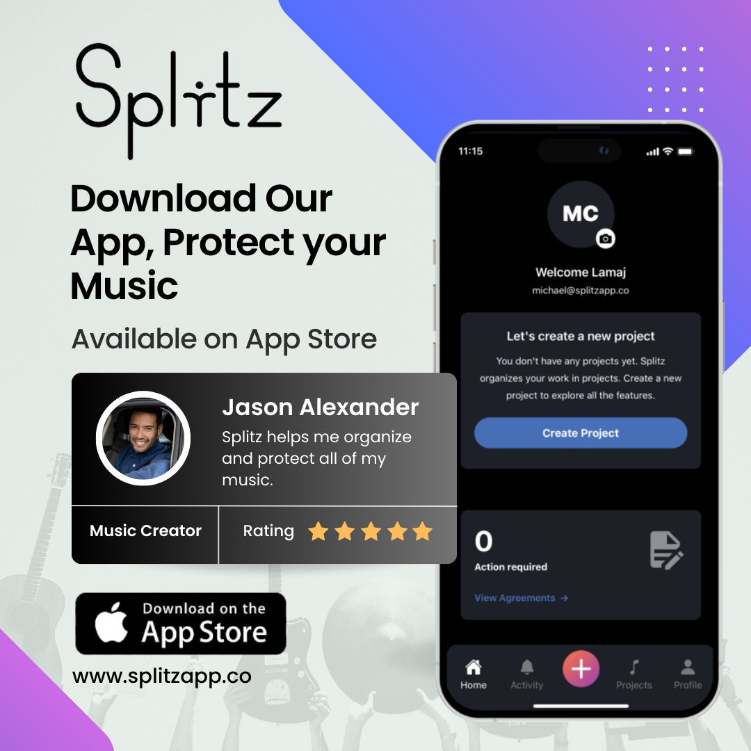 Splitzappco's tweet image. Download Splitz and Protect Your Music 🎵📱

Download Now: apps.apple.com/us/app/splitz-…

#splitzapp #splitz #musicdistribution #protectYOURMUSIC #digitalmusic #indieartists #musicpromotion