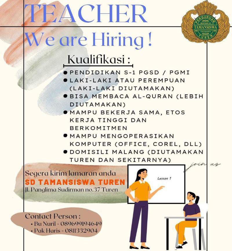 Thread ~

𝚁𝙴𝙺𝙰𝙿 𝙻𝙾𝚆𝙾𝙽𝙶𝙰𝙽 𝙺𝙴𝚁𝙹𝙰 𝚃𝙴𝚁𝙱𝙰𝚁𝚄
Guru Pendidik, staff pendidik &amp; tentor private Malang Raya
Per Jumat, 28 Juli 2023
 
total 37 formasi😉
<a href="/infomalang/">Info Malang</a> <a href="/yusufgunawan/">Yusuf Gunawan</a>