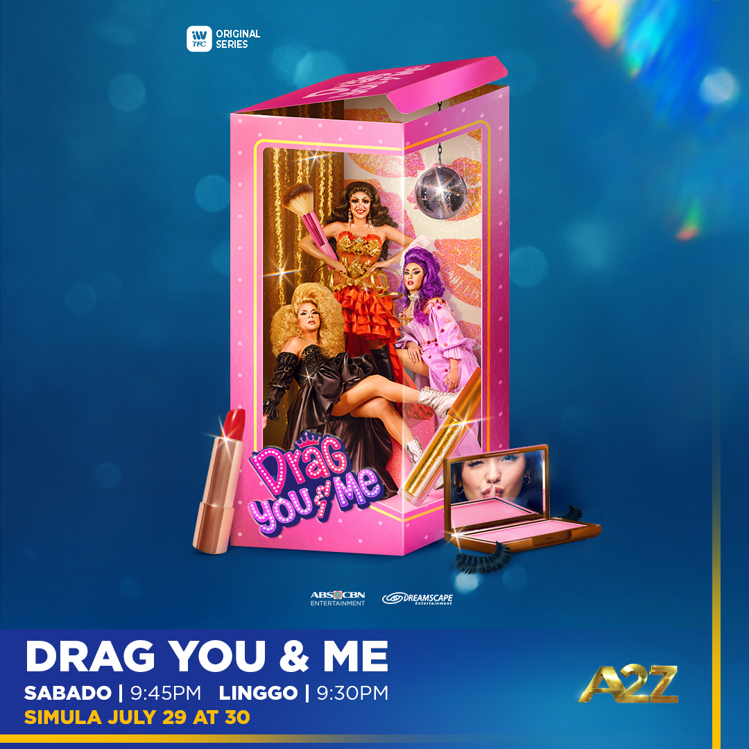 Ang fearless at fabulous na digital series ng 2023, mapapanood na sa A2Z!

#DragYouAndMe tuwing Sabado 9:45PM at Linggo 9:30PM simula July 29 at 30.

@ABSCBN @DreamscapePH @jphabac @iamandrea_b @imJCAlcantara @chrisbables06