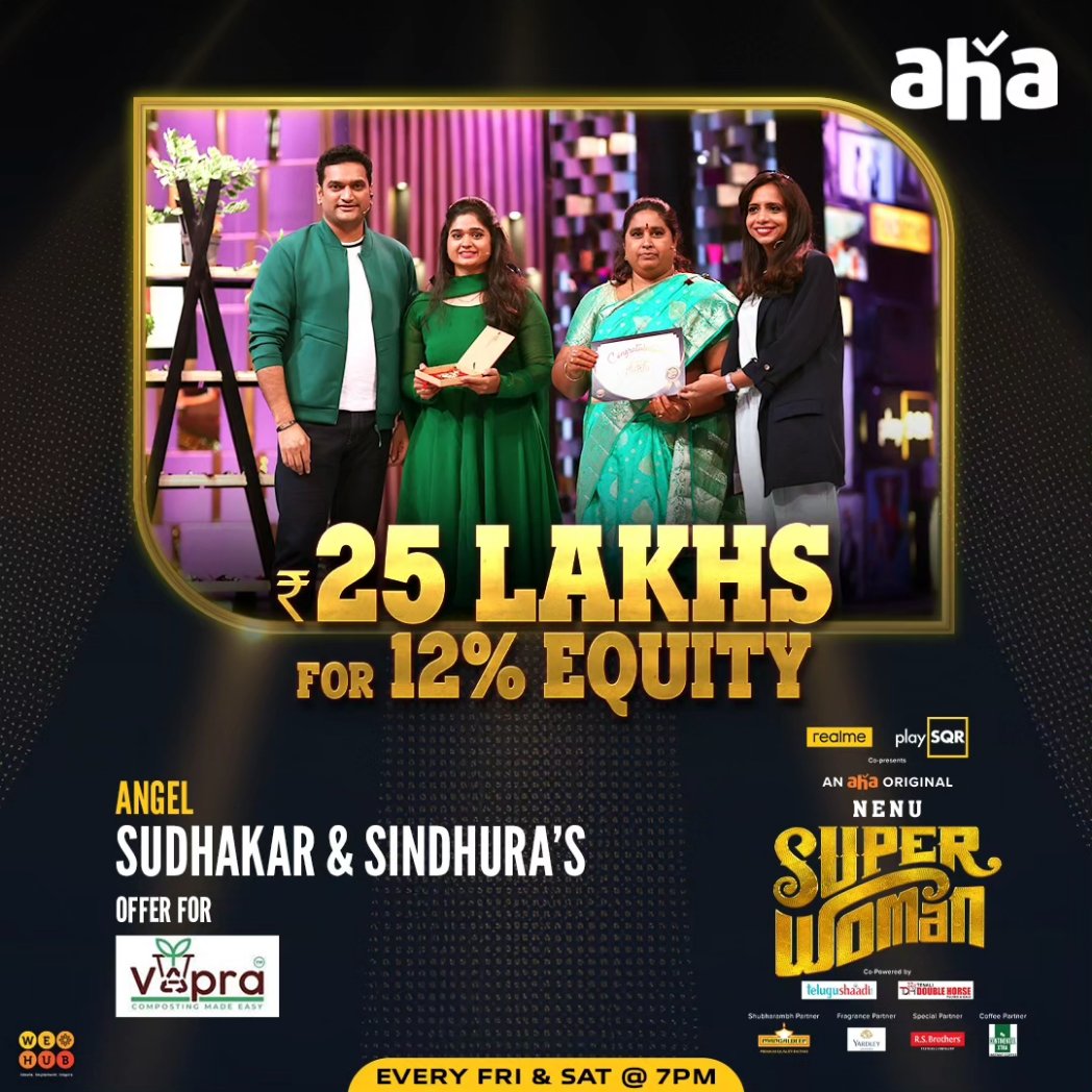 ahavideoIN's tweet photo. Enti shock ayyara...!!😎
ఇవి లాస్ట్ వీక్ ఇన్వెస్ట్ మెంట్స్...
ఈ వీక్ ఎపిసోడ్ లో దీనికి డబుల్ రేంజ్ ఉండబోతున్నాయ్!!👉
Get Ready for 3rd & 4th Episodes.
@Zitharaofficial #ammammas #vapra
Watch 'Nenu Super Woman' on aha!!  
#NenuSuperWoman streaming only on aha..!! Every Fri & Sat @ 7pm.  ▶ https://t.co/oV0wQIgCjN
#deepadodla #MeeBusinessDreamsKiDoorBell #WomenEntrepreneurs #BreakingBarriers  @rsbrothersindia @ShaadiDotCom @continentalkofi @tnldoublehorse @WEHubHyderabad