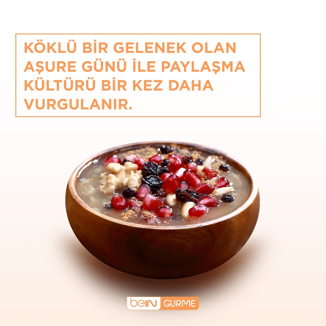 beINGURMETR's tweet photo. Aşure zamanı geldiyse tüm malzemeleri çıkarın mutfağa giriyoruz! 🤩 
Şef Çiğdem Seferoğlu’ndan herkesin soracağı geleneksel aşure tarifi şimdi #beINGURME YouTube kanalında. 🧡 

#ÇiğdemSeferoğlu #AşureGünü #AşureTarifi 

Tarif için 👉 https://t.co/AxqWgYb4Yv https://t.co/9SR8IxN6dh