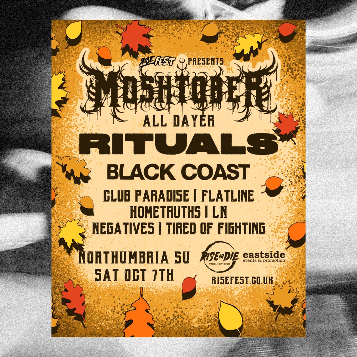 blackcoastuk's tweet image. 🔥🔥MOSHTOBER🔥🔥

Can't wait to be slinging riffs alongside so many great bands, including our good friends in @Ritualsukmusic 

Thank you to @RISEFEST22 for putting this together

LETS GO