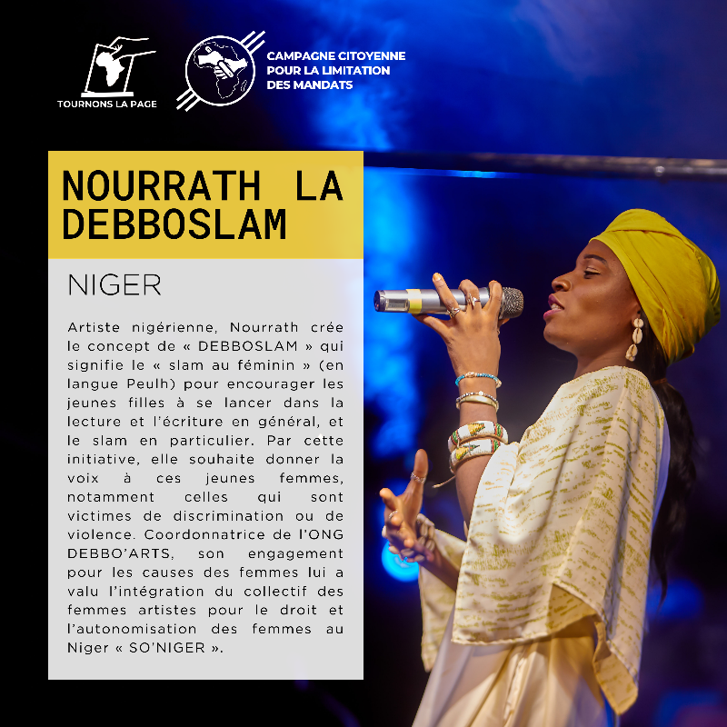 TournonsLaPage's tweet photo. 📢Rejoignez-nous en masse pour participer au CONCERT en faveur de la #démocratie !
Un événement exceptionnel qui accueillera la performance de l'artiste Nigérienne Nourrath La Debboslam 🇳🇪
🗓️ 14 septembre 2023 à #Paris 
📌 Réservez votre place ici :  https://t.co/TfQ18rC7N9