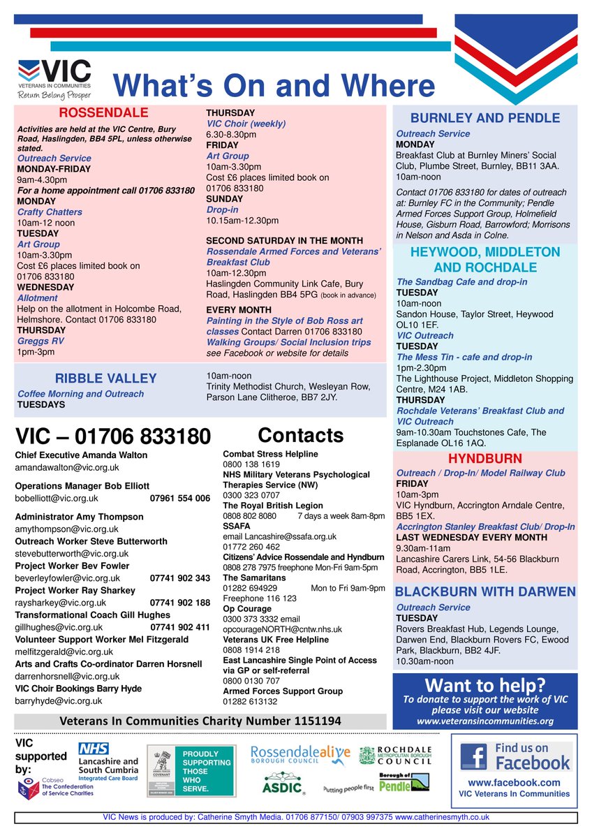 The June and July editions of the VIC newsletter along with all our news stores is now available to read and download from our website now. 
veteransincommunities.org/news.html