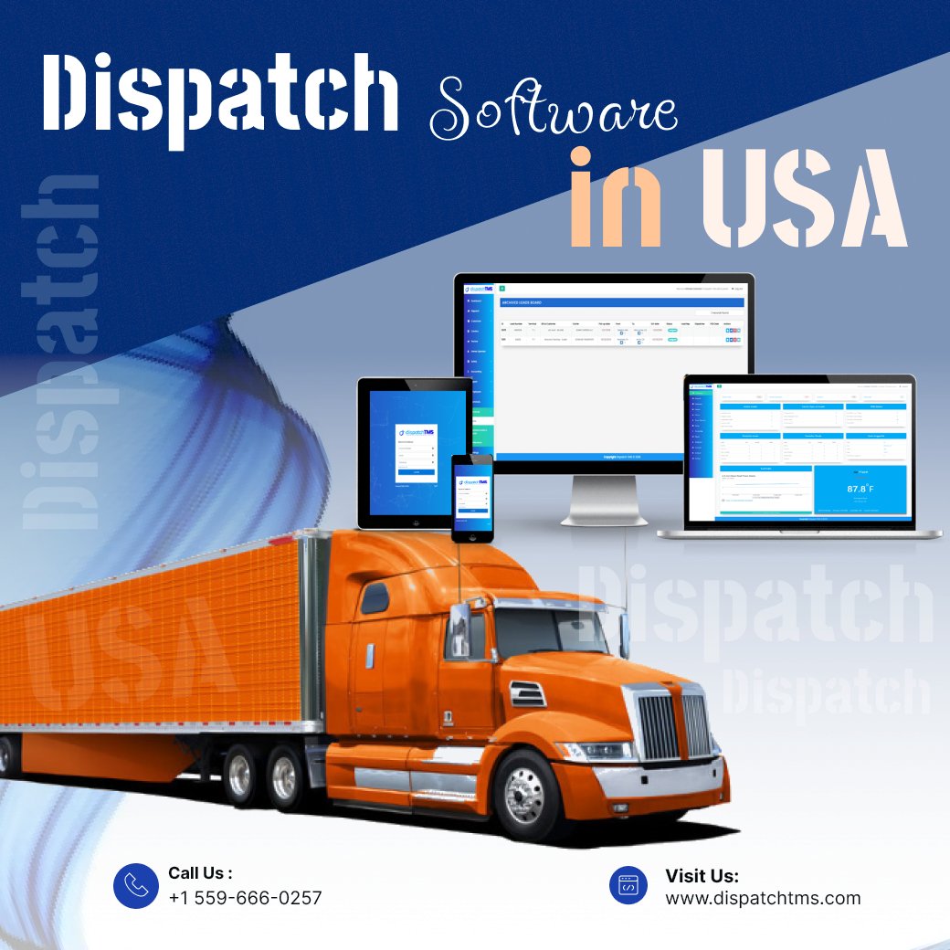 dispatchtms's tweet image. DispatchTMS appears to be a software designed specifically for trucking, brokerage, and third-party logistics (3PL) companies.

dispatchtms.com

#dispatchtms #Dispatcher #dispatchsoftware #logistics #transportation #logisticsmanagement #dispatchingservices