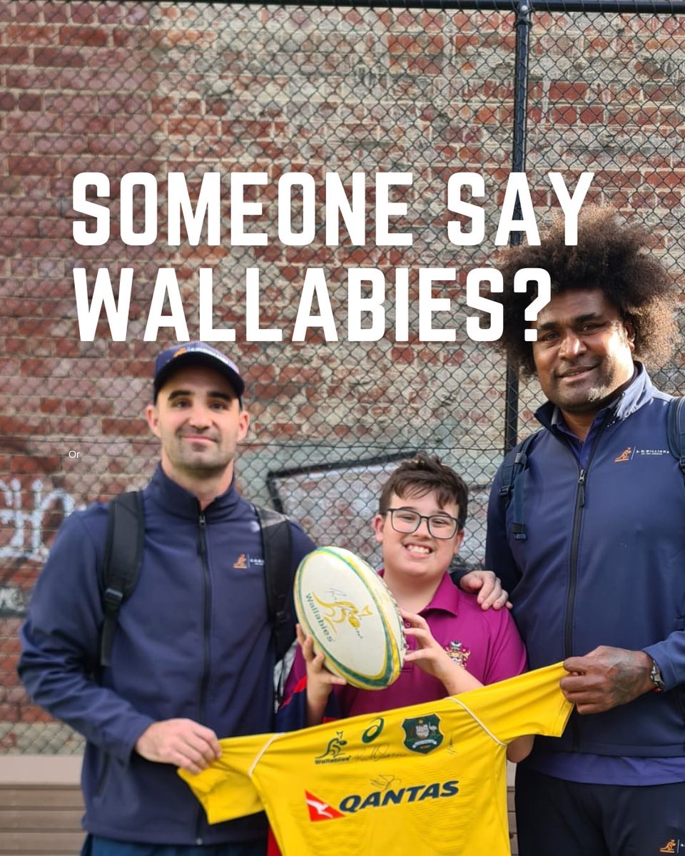 hy_Rush_Club's tweet photo. Gold Blooded Tour comes to @Haileybury City!
Ex @Wallabies Radike Samo and Nick Frisby came to visit Year 5 & 6 students today.
Students enjoyed playing rugby based games with the stars, followed by signatures, goodies and a Q&A.
#HaileyburyRugby #RushClub23 https://t.co/jhcx3Zb0bo
