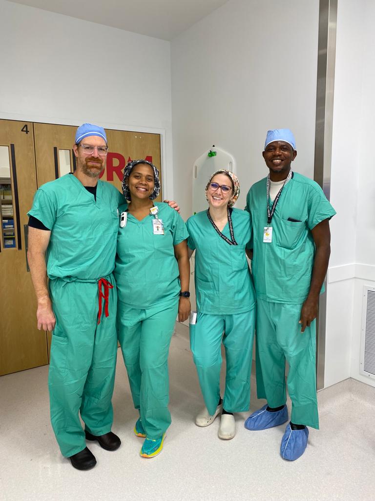 Amazing time in the OR with Dr Chris Iobst and his wonderful team.