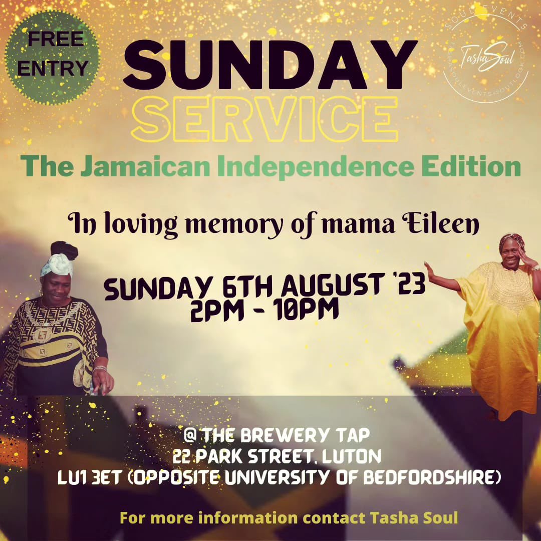 Join the great <a href="/JBmusicUK/">Junior B</a> <a href="/djakapiper/">DJ PIPER</a> <a href="/TUKKA_taylor/">Robert taylor</a> &amp; myself next Sunday for an outdoor celebration of Jamaican Independence. The food is always incredible &amp; the music on point 🇯🇲