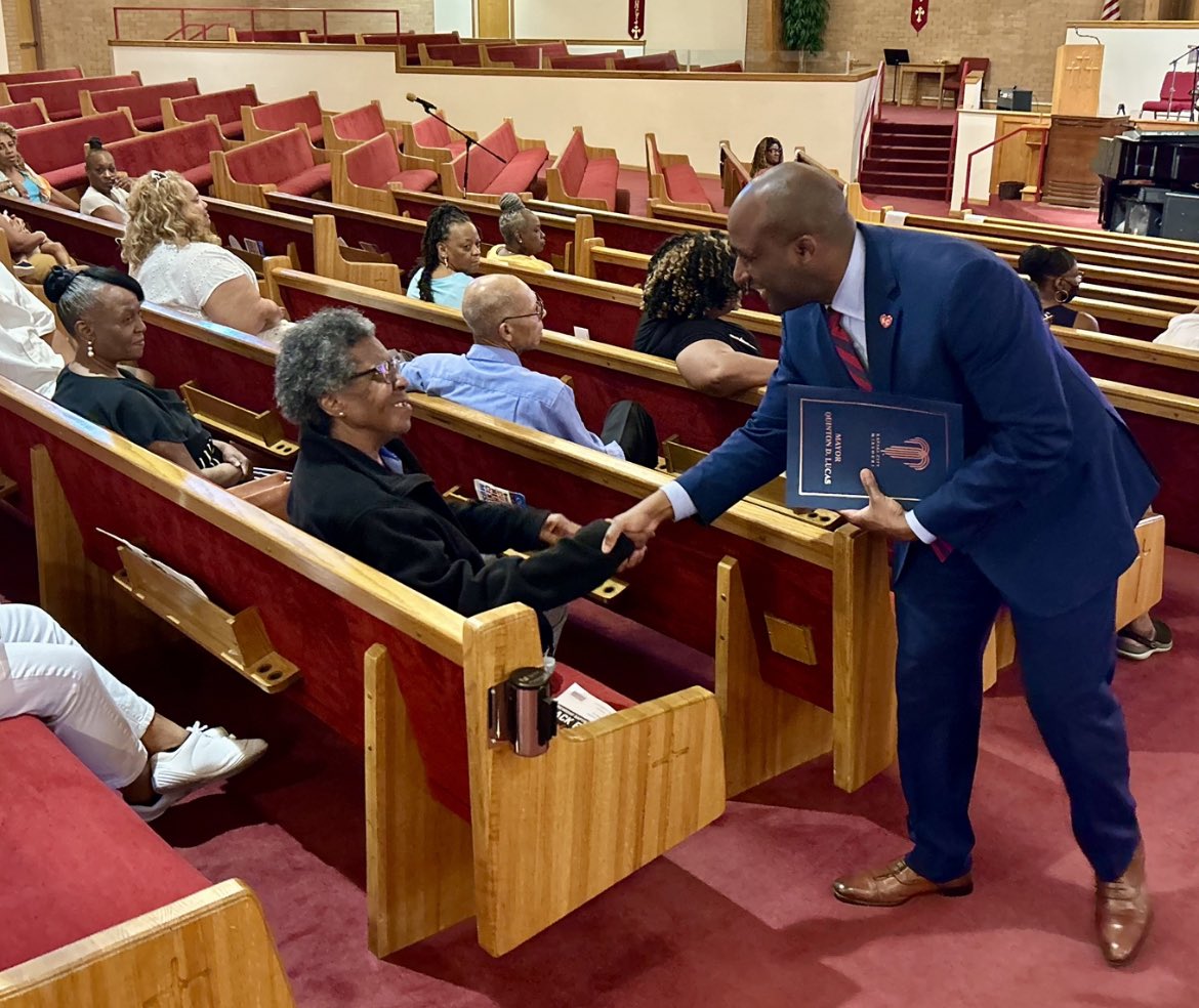 QuintonLucasKC's tweet photo. I recently attended a family summit at Friendship Baptist Church. 

I’m grateful to be welcomed back this weekend by the church and the Baptist Ministers Union for an inauguration service. Sunday, July 30 at 10:30AM. 

The church is near the VA Hospital, off 35th and Cleaver II. https://t.co/dyAdchiv0g