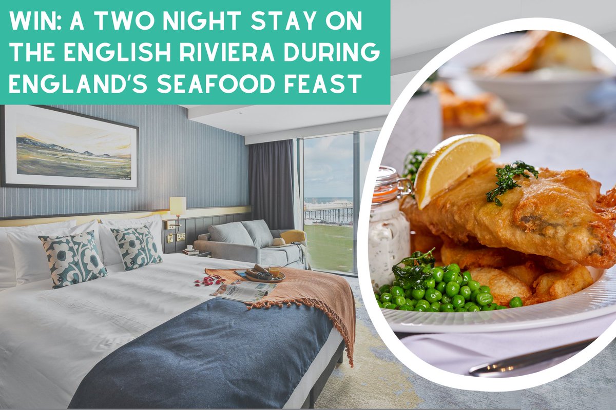 Bag yourself a two-night stay on the English Riviera? 🌴

We’ve teamed up with @theseafoodfeast  to offer one lucky winner the chance to win a two night stay for two in the Mercure Paignton Hotel during the food festival. 🐟

Head here to enter 👇visitsouthdevon.co.uk/win/england-se…