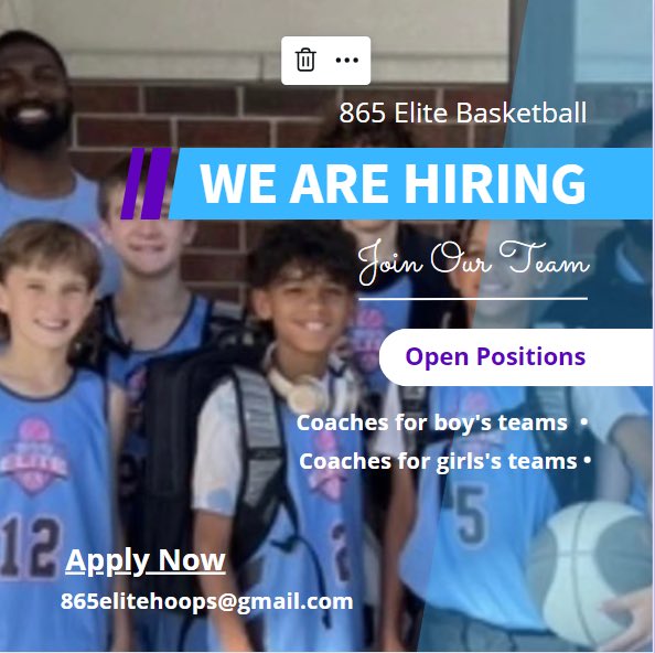 We are looking for selfless, process driven teachers of the game. Come be apart of a special group. Reach out ASAP.