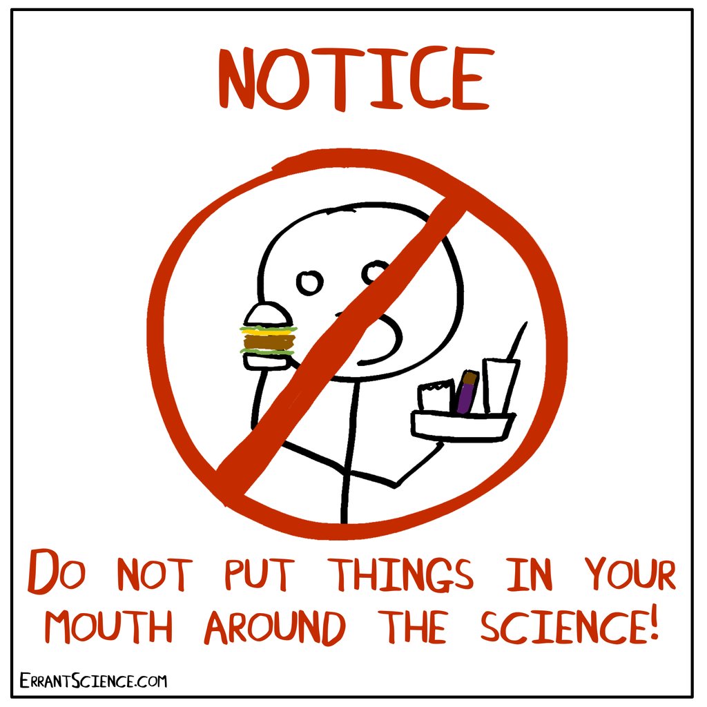 ErrantScience's tweet photo. Artificial sweeteners were discovered by someone accidentally putting something from the lab in their mouths, that is the exception, not the rule! Don't eat things in the lab!! https://t.co/r03dNQ2zO1