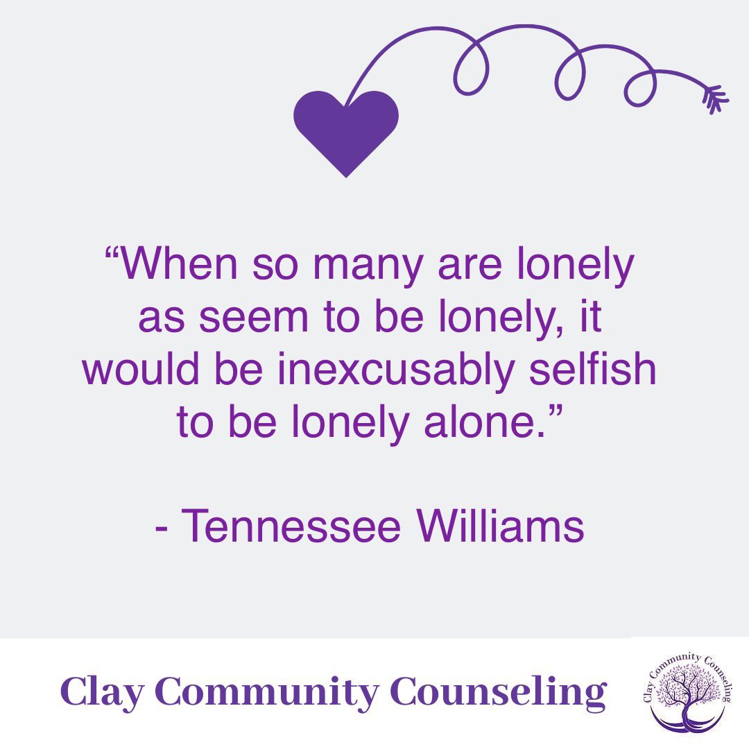 MichelleAtCCC's tweet photo. You are not the only one who is feeling lonely! So many people report being lonely! Let’s get out there and build community and solve our country’s loneliness problem! #MentalHealthAwareness #MentalHealth #MentalHealthMatters #QuoteOfTheDay #BuildASupportSystem #Relationships https://t.co/9TcGRJ3WUU