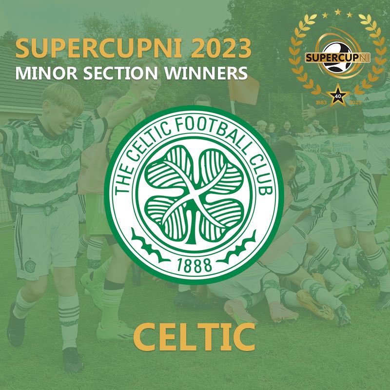 SuperCupNI's tweet photo. Your 2023 Minor champions!

@CelticFCAcademy 

Congratulations and well done to Dungannon United Youth on an impressive week at the tournament! https://t.co/L7YIqKqD42