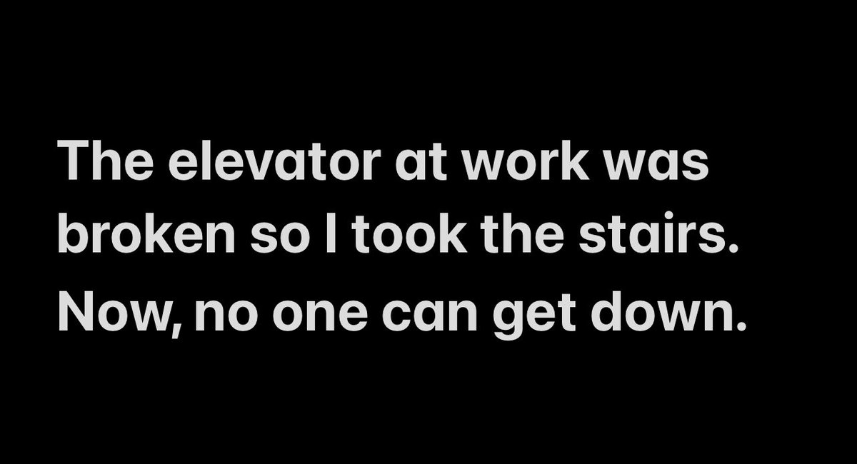 _itsJamesD_'s tweet photo. #FridayJokeoftheWeek 
#NationalTalkinanElevatorDay https://t.co/guBuw0lloD