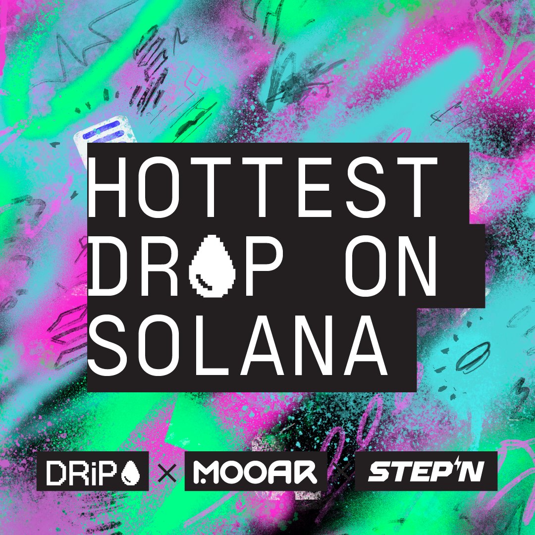 Stepnofficial's tweet photo. 1/ Let’s get drippy! 💦

We’re thrilled to announce a partnership with @drip_haus and @mooarofficial bringing you an NFT drop filled with easter eggs and exciting goodies! 🔥

Learn #MOOAR ⤵️ https://t.co/Vc7erxnkZB