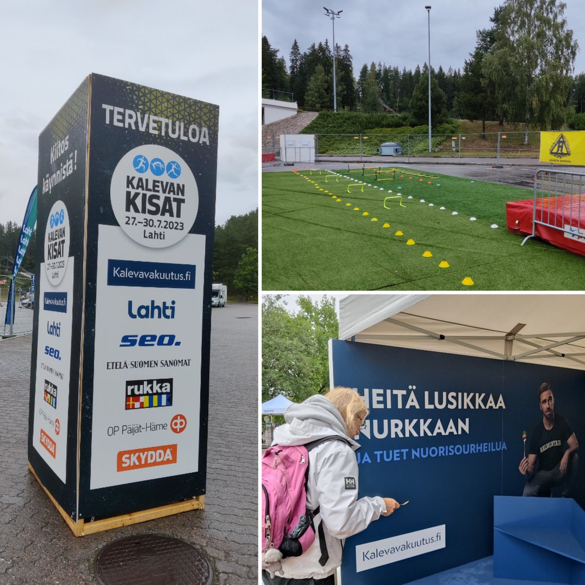 Lahdessa satoi, mut lusikat löysi nurkkansa ja nuorille urheilijoille kerrytettiin pottia (sen mitä yhdellä heittovuorolla pystyi).