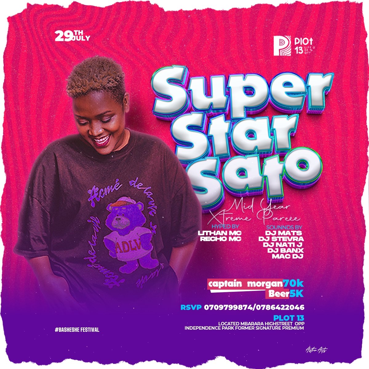 Recho_mc's tweet photo. I'm so exited that it's already weekend 💃 💃 💃. #SuperStarSaturdays at Plot 13 Mbarara. Come through baibe 😍 https://t.co/YgGm3HKFm0