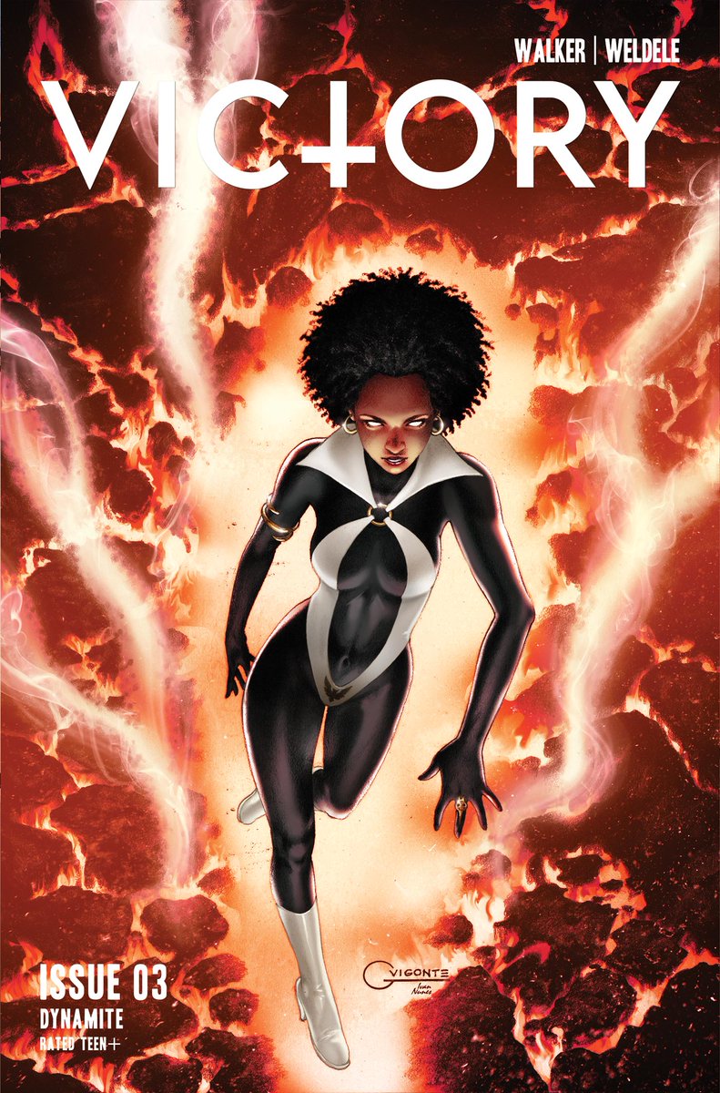 DynamiteComics's tweet photo. Monday is the Final Order Cutoff for Victory #3from David F. Walker and Brett Weldele. Tell your retailer you want Cover F by Geebo Vigonte. Also available Virgin (Cov K)
#vampirella
https://t.co/N51xL2yXUj https://t.co/PUSnPVrcty