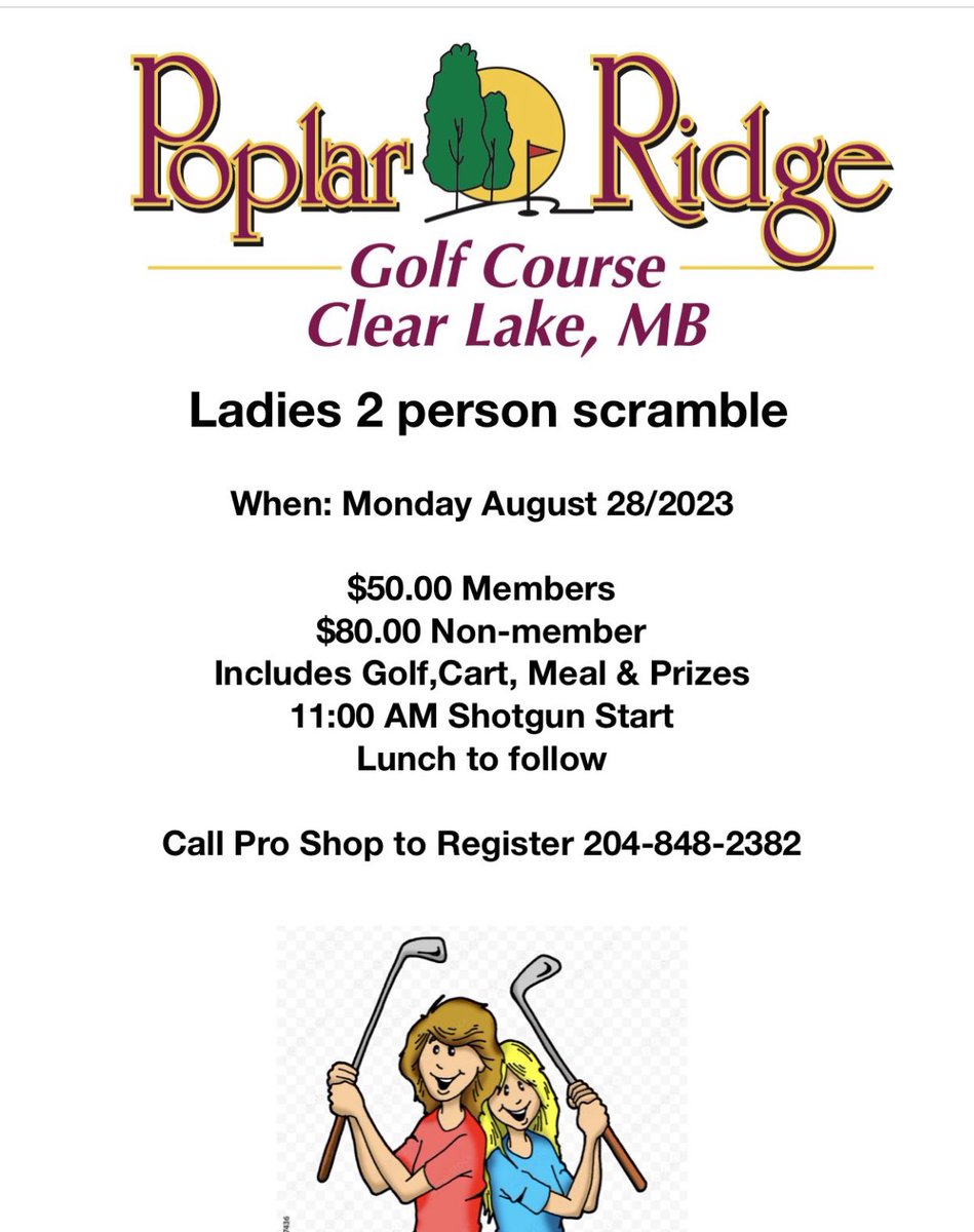 Are you registered? Getting booked…. #golf2023