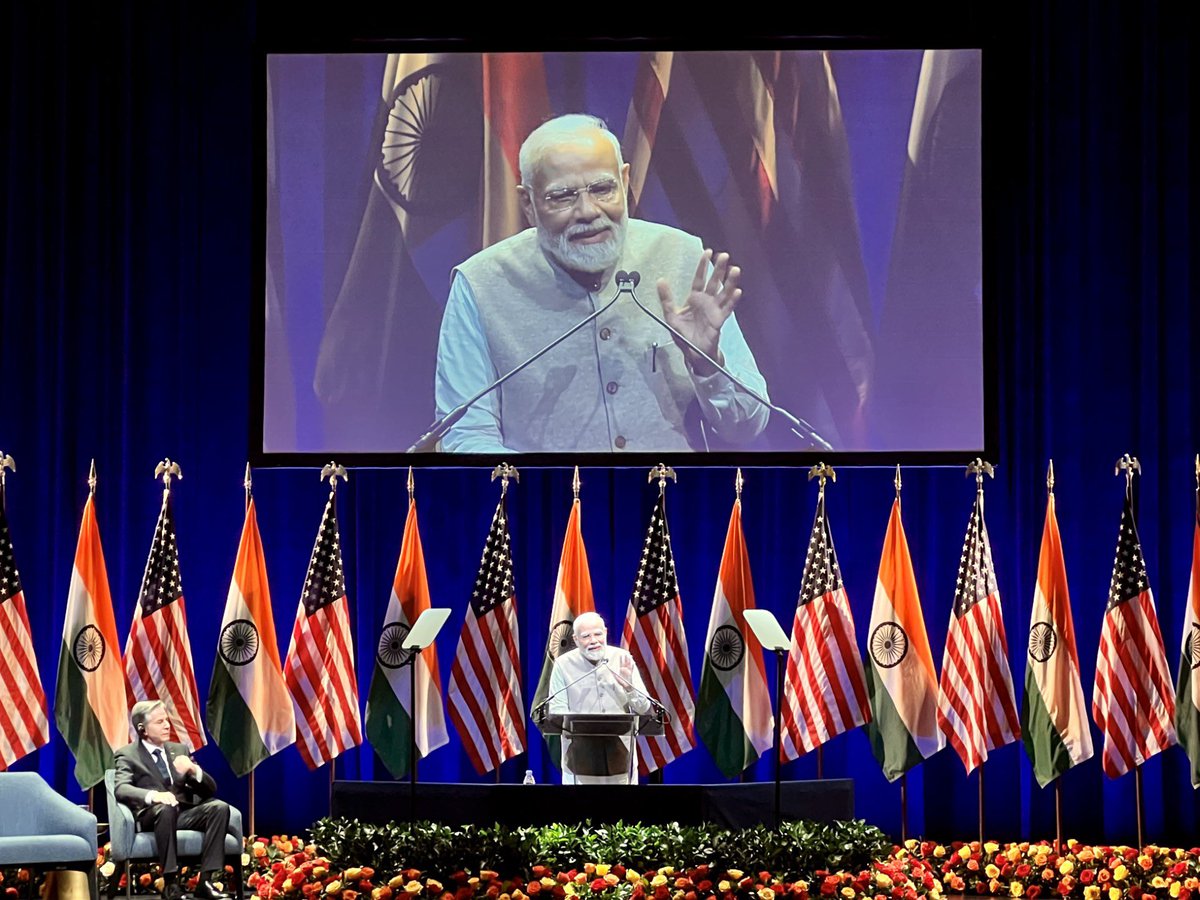 TheWebsterGroup's tweet photo. Last month, we had the honor to work in collaboration with @USISPForum to host Prime Minister @narendramodi, on his first state visit to the United States of America, at The John F. Kennedy Center for Performing Arts for one of his many speaking engagements. https://t.co/ZLAPC8bP9t