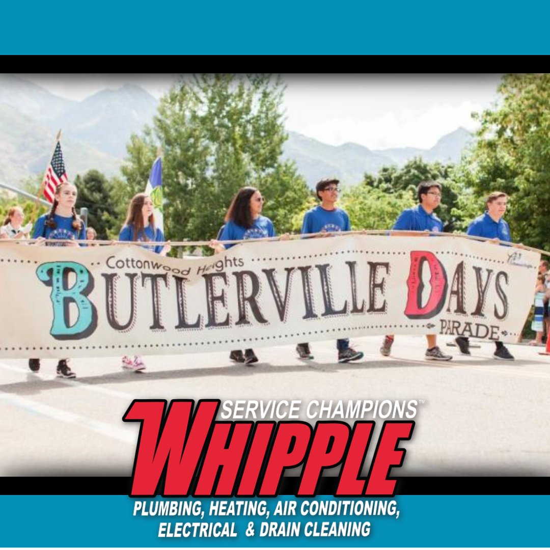 The Butlerville Day Parade is just around the corner, and guess what? Your favorite Home Service Superheroes are taking part! 

📅 Date: July 29th
🕒 Time: 10:30am

#ButlervilleDayParade #CommunityEvent #PlumbingSuperheroes  #CottonwoodHeights #LocalBusinessLove #whipplethataway
