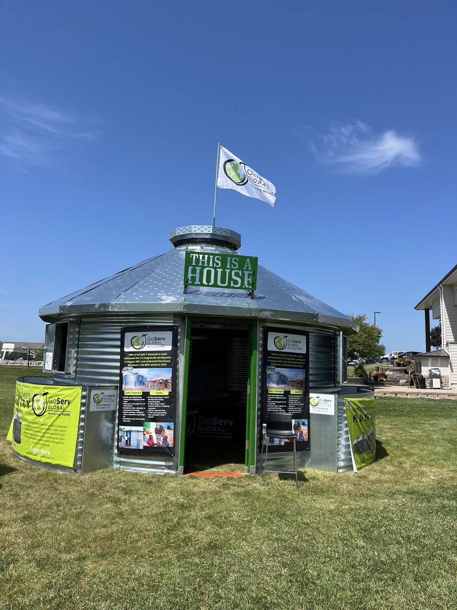 RhansenSukup1's tweet photo. Iโm so proud the #SafeTHome has landed in Ames today at the @GeorgesNiang20 golf tournament. @SukupMfg is a sponsor benefiting @ChildServe. https://t.co/V3qahrFNgh
