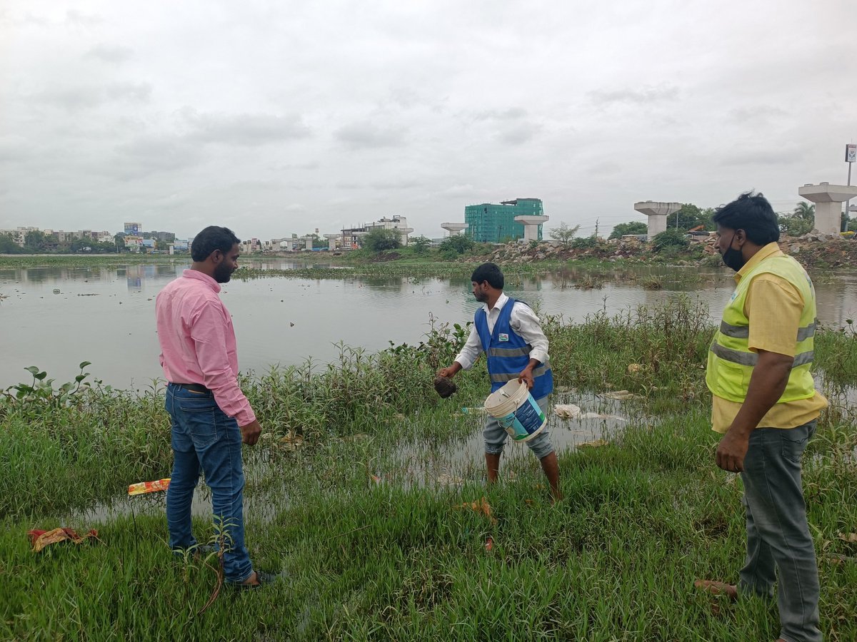 aeuppalghmc's tweet photo. @CharyVishala @dr_rambabu_a @CommissionrGHMC @GHMCOnline Anti Larval Measures done at Nallcheruvu lake Uppal https://t.co/ydyoFd4jc9