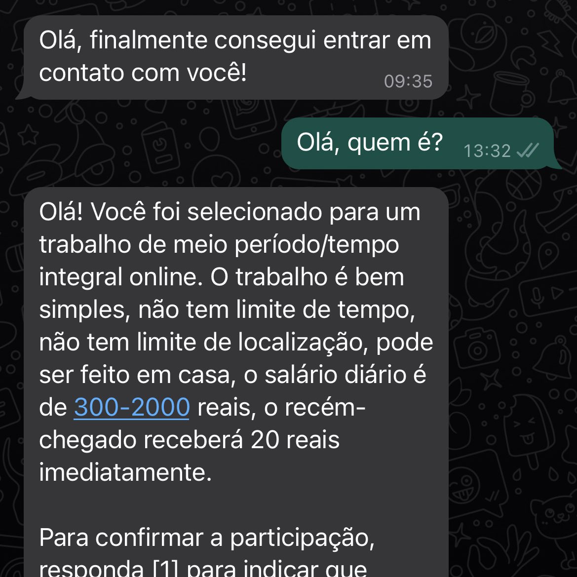 Caí no golpe do trabalho de meio período que rende R$ 5 mil por dia para  tentar entendê-lo — e falhei ⁄ Manual do Usuário