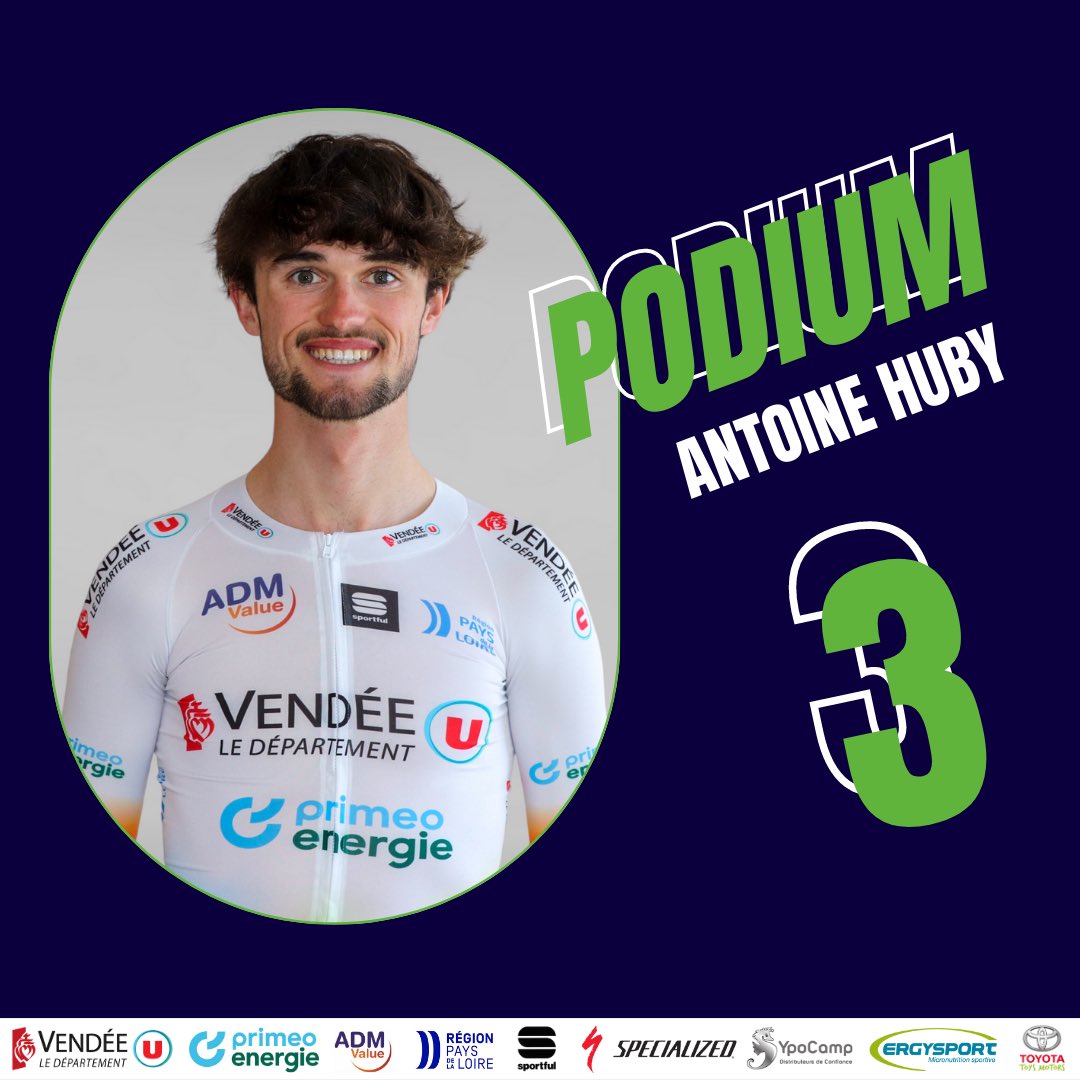 Beau podium pour Antoine HUBY qui termine 🥉de l’étape3️⃣ du <a href="/TourAlsace/">Tour Alsace</a>