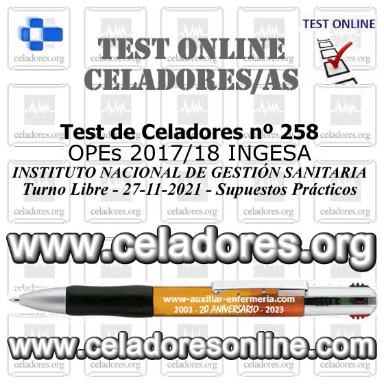 Nuevo Test Online de CELADORES/AS ... Examen INGESA 27-11-2021 - Parte 3, Supuestos Prácticos F2I0ivSXcAAuOtZ?format=jpg&name=small