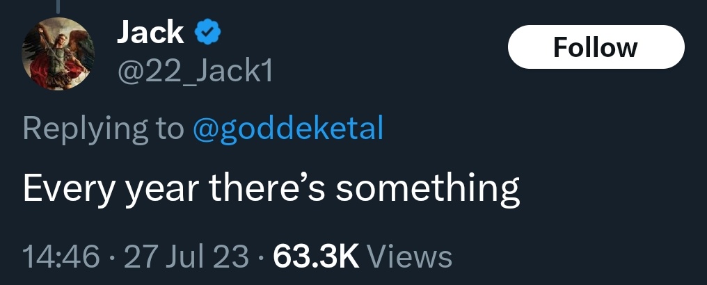 Over on bluecheck twitter it's still considered an incisive observation that the news changes from day to day