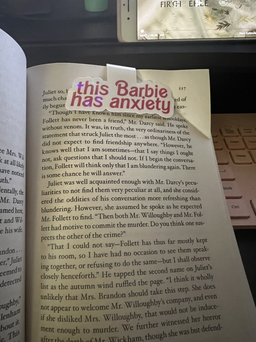 justagalintx's tweet photo. Hello new bookmark 💅🏼
And yes, that is 1995 Pride and Prejudice in the background.
Full on #DepressionBarbie 🤩 https://t.co/wGbTPoAzaP
