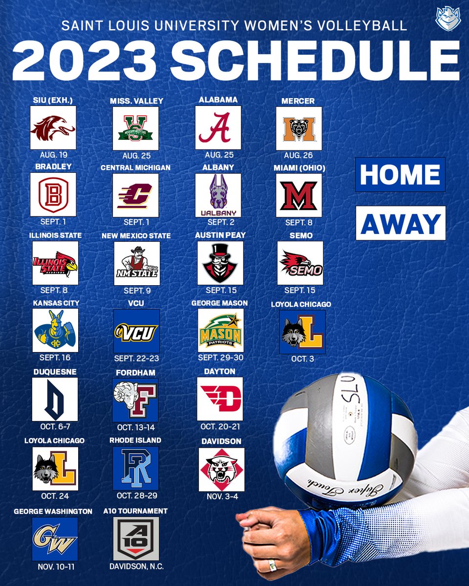 SLU_Volleyball's tweet photo. 𝐎𝐮𝐫 𝐬𝐜𝐡𝐞𝐝𝐮𝐥𝐞 𝐢𝐬 𝐬𝐞𝐭🔒

Full story🔗: https://t.co/bu3ouqplsS https://t.co/2VaA97rX8u