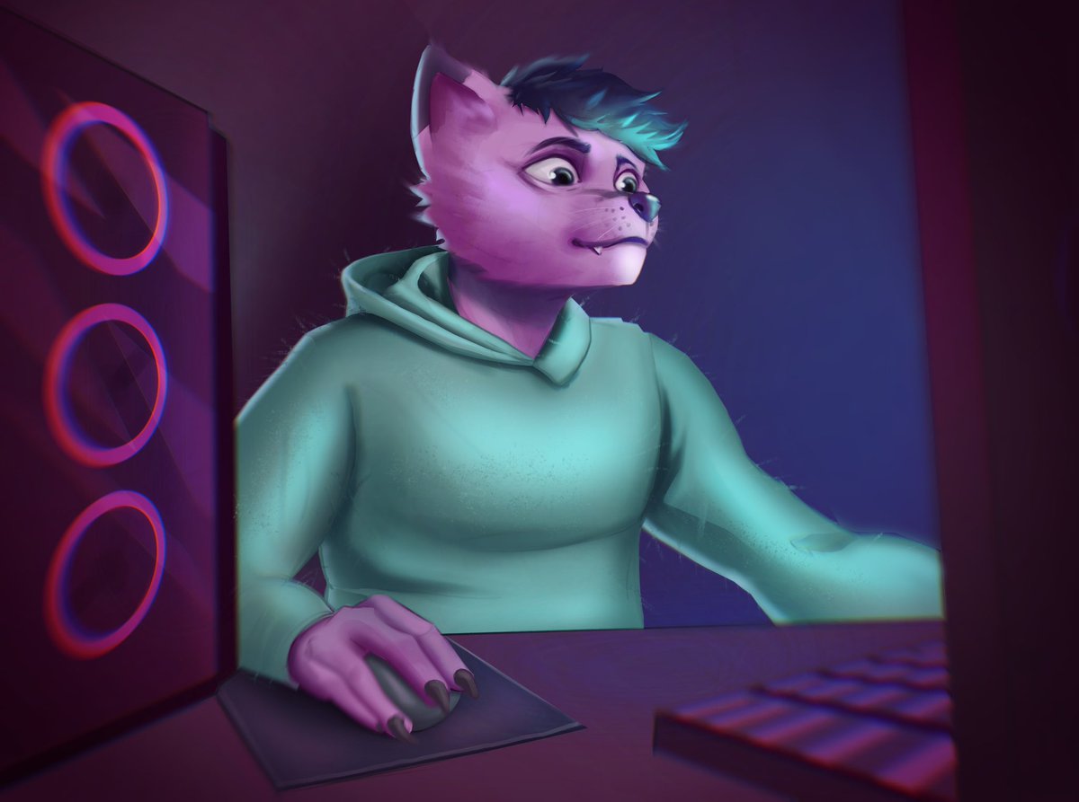 finished art 👾🕹

What's your favorite game?

#fury #furryart #Commission #furryartwork