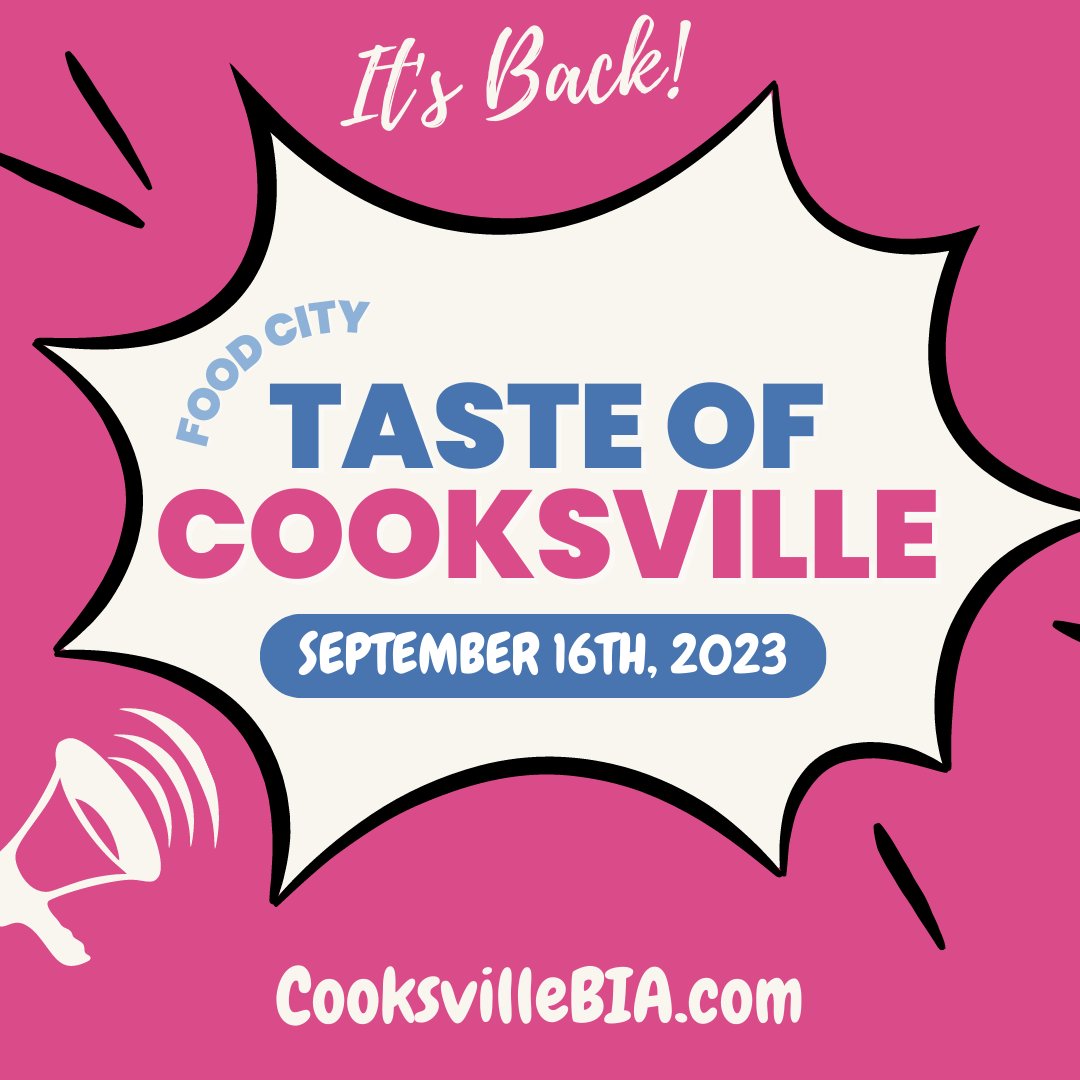 We’re excited to announce the #TasteOfCooksville is back!!! Taking over Dundas Street between Hurontario &amp; Camilla on September 16th, 2023! If you’re interested in being a Vendor or Sponsoring this event, send us a DM for more info!  #FoodFestival #LocalEats