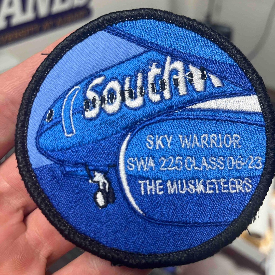skywarriorINC's tweet photo. New Southwest 225 patches😍😍  

Visit https://t.co/luLZlURml5 for more information on the Southwest D-225 program!

#SkyWarrior #FlightSchool #PensacolaFL #PNS #Southwest #D225 #Aviation  #FlightInstructor https://t.co/1gAqjym9r2
