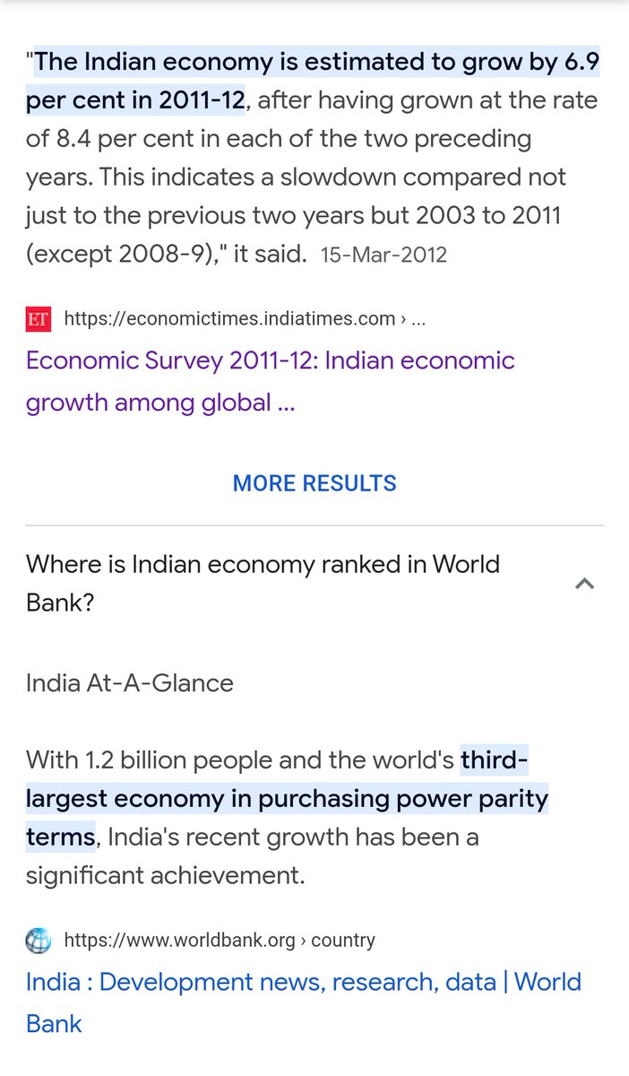 AadhiRaSpeaks's tweet image. Nah!!
In the spirit of #Congress , the chamchas would fall for another lie propagated by the party full of liars who are equally low in IQ &amp;amp; fool others of same IQ by picking up lines that suit them!
In 2011, India was 3rd largest economy as per #PurchasingPowerParity (PPP)