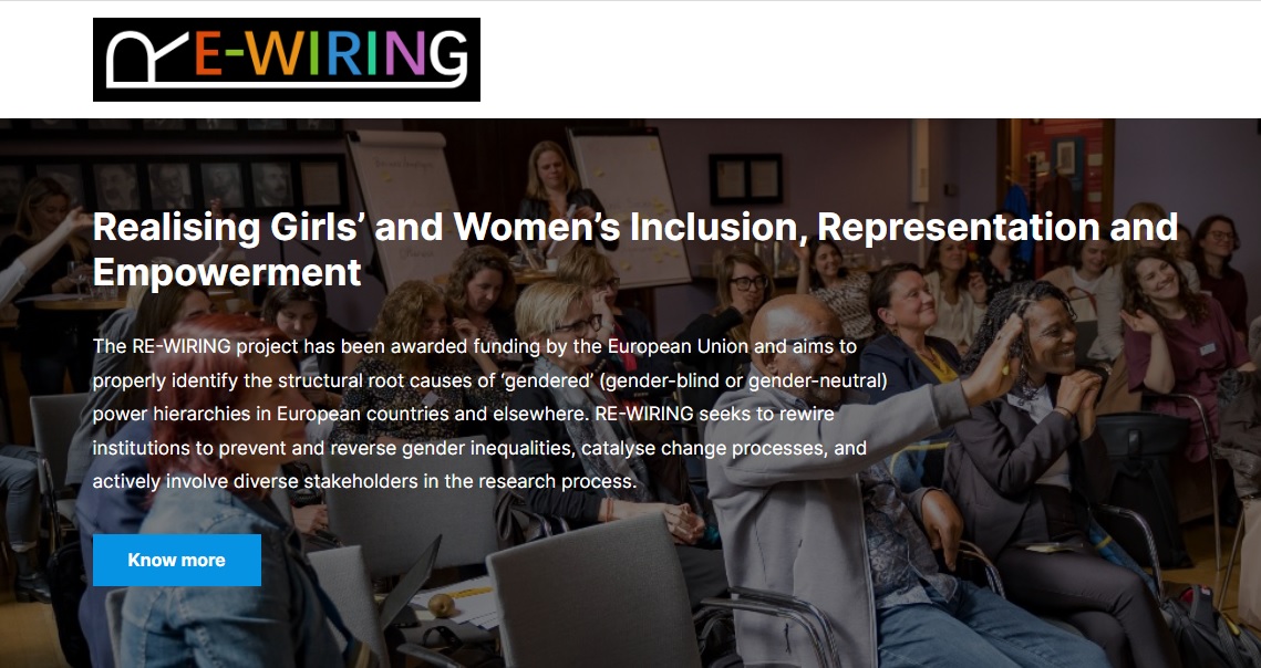 #NewProject on #GenPORT❗️

✨@REWIRING_EU aims to identify the structural root causes of gendered #power hierarchies in Europe to reverse existing #GenderInequalities and empower women and girls.

🔗genderportal.eu/projects/reali…

#HorizonEU #REWIRINGinstitutions