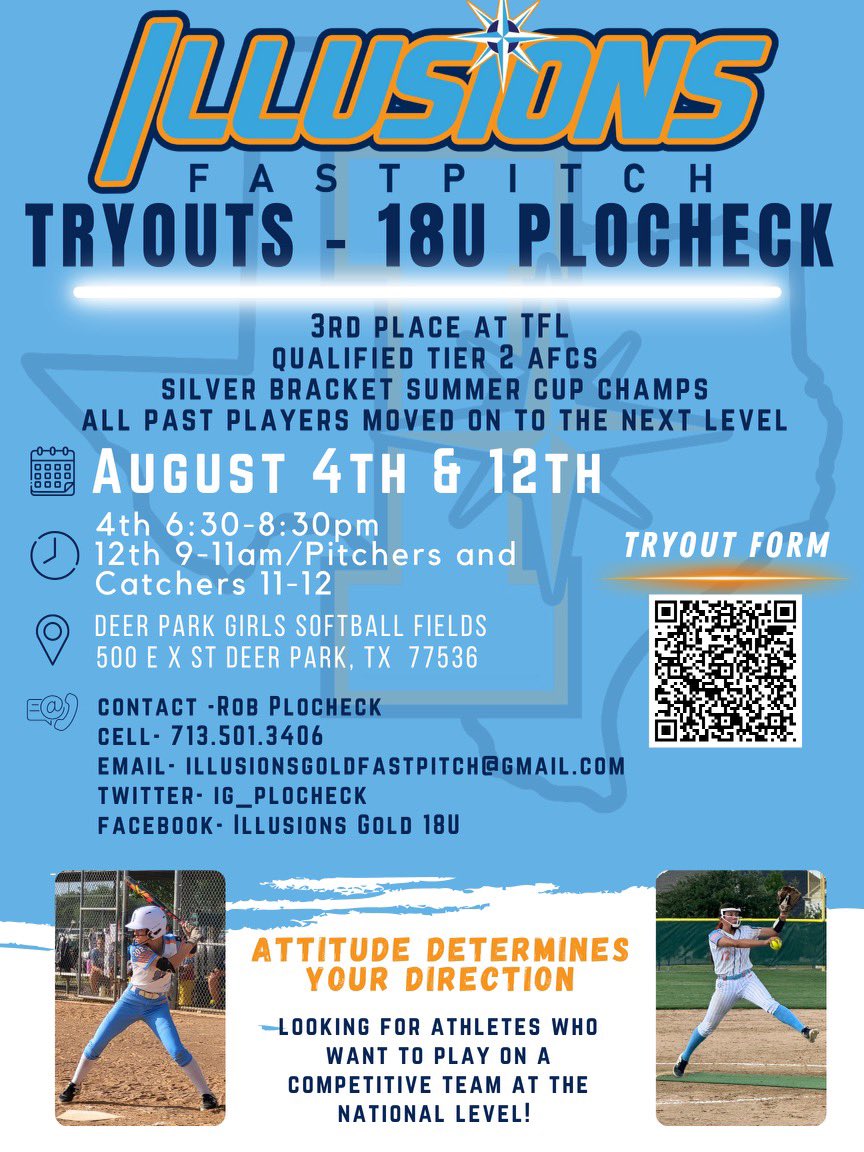 Robert Plocheck (@plocheckrobert) on Twitter photo Of course no rest. <a href="/ig_plocheck/">Illusions Gold Elite 18U</a> will be looking for a few to join this already very talented team that competed well this summer. 3rd in TFL, Alliance Nationals If you are ready to work hard and compete with the best come see us. Next summer will be an even stronger team. Of course no rest. <a href="/ig_plocheck/">Illusions Gold Elite 18U</a> will be looking for a few to join this already very talented team that competed well this summer. 3rd in TFL, Alliance Nationals If you are ready to work hard and compete with the best come see us. Next summer will be an even stronger team.