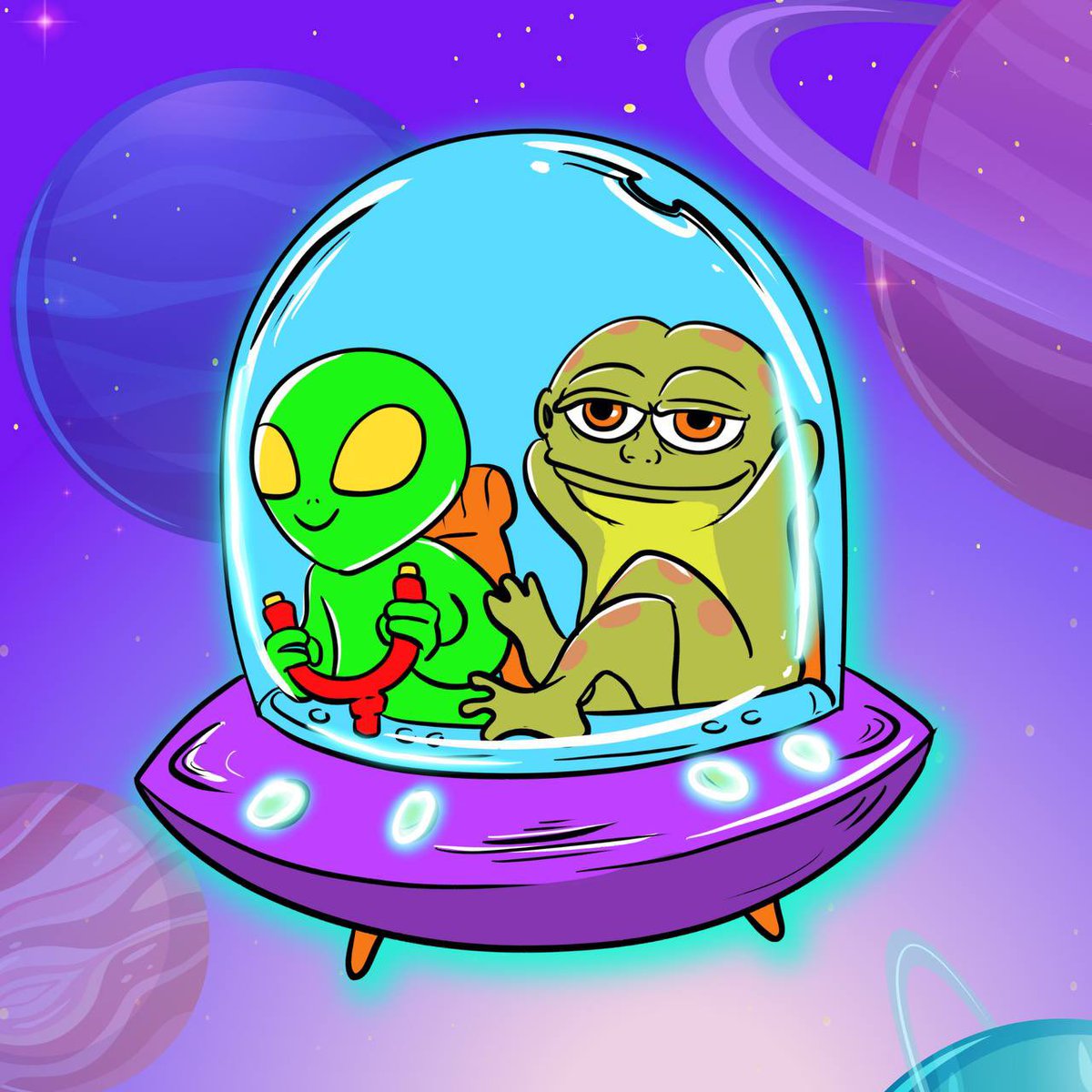 We’re going galaxy hopping 🪐 

Kick back and enjoy the ride 🚀

$HOPPY #HOPPY #Aliens