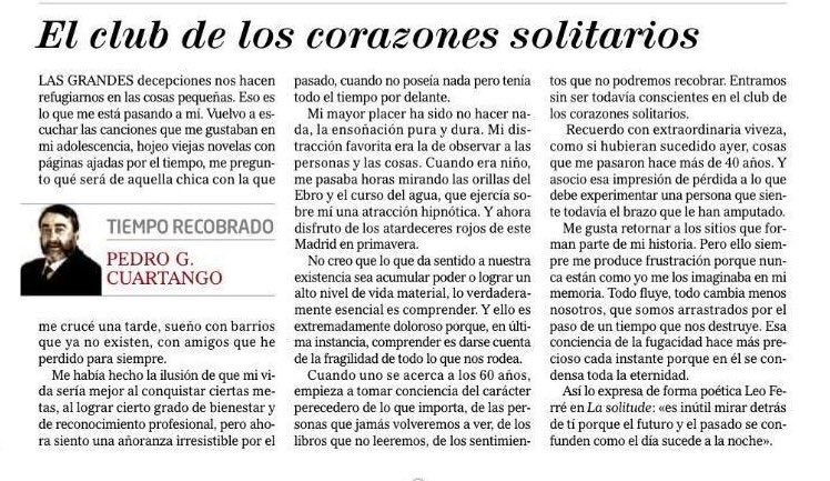 Fel_blan's tweet photo. «Las grandes decepciones nos hacen refugiarnos en las cosas pequeñas». https://t.co/VtiBKjDzRH