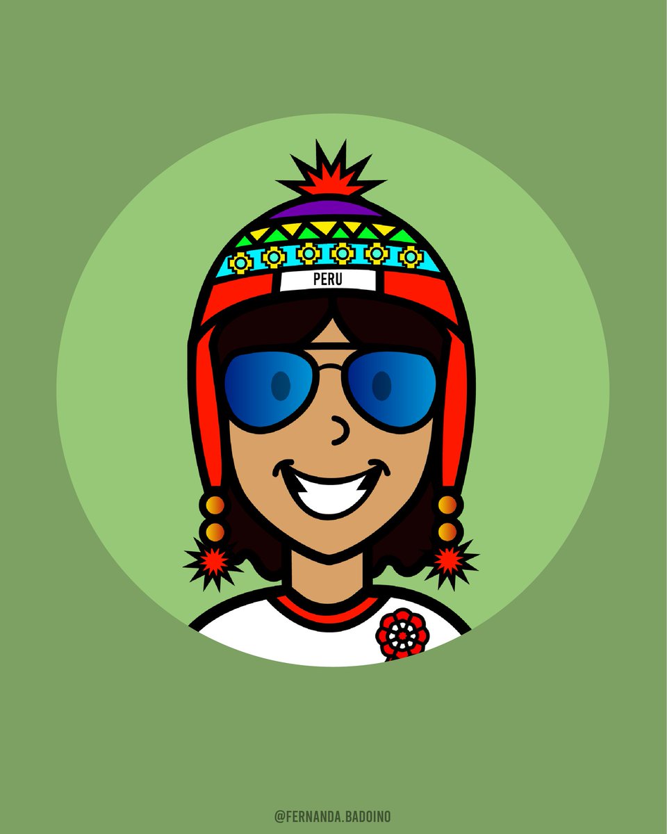 FernandaBadoino's tweet photo. Mi avatar al estilo @slowlyapp ✉️ en versión peruana por #28dejulio ❤️🎉 ¡Felices fiestas patrias! 🇵🇪
.
.
.
---
#fiestaspatrias #peru #chullo #chacana #arte #ilustración #caricaturadigital #peruvian #cartoon #digitalart #illustrator #vectorart #slowlyapp #fernandabadoino https://t.co/wcJ3gzmx0S