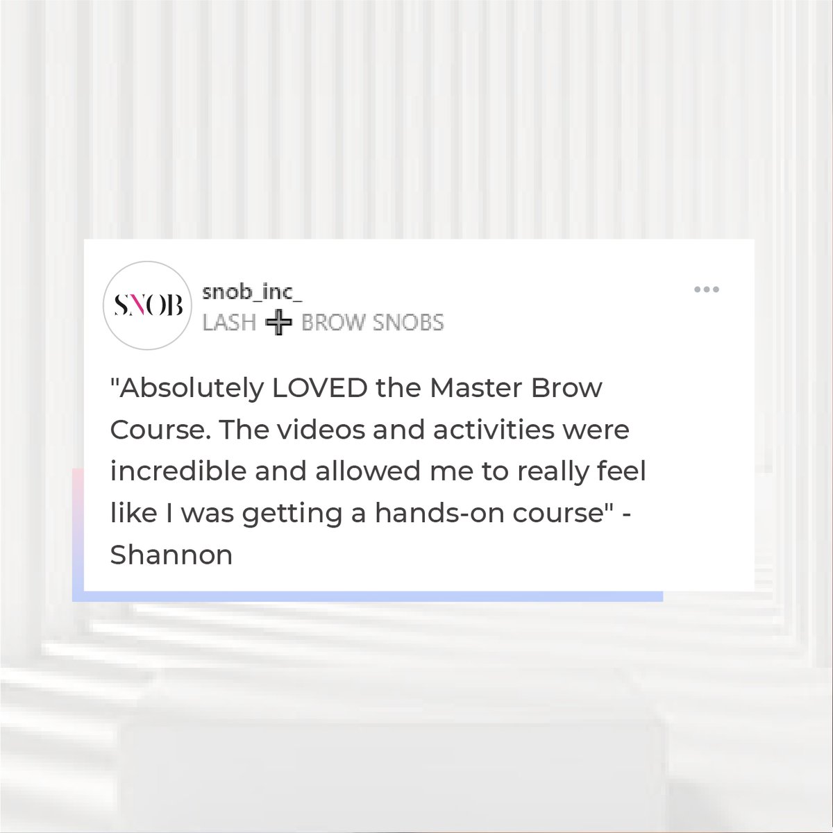 snob_inc_'s tweet photo. We LOVE hearing your feedback! 🥰 

Have you enrolled yourself in our courses? We have some upcoming dates for August and September for Edmonton, Vancouver and Kelowna! 💕

Don’t miss out! Enrol now! 🤭

 #lashes#lashapplication#education#lasheducation#courses#enroll#snobinccours https://t.co/MNTPb4wuke