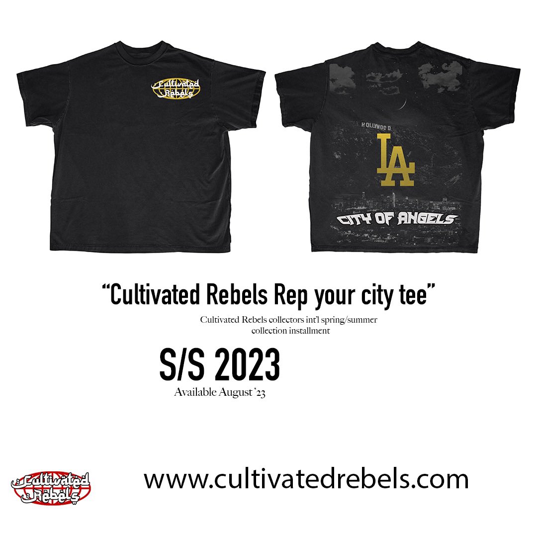 CultivatedR's tweet photo. Our latest “Cultivated Rebels Rep your city tee” will be available this August! Who’s ready for these to drop? 

#streetweardesign #tees #fridaymorning https://t.co/7kEY5Nuve0