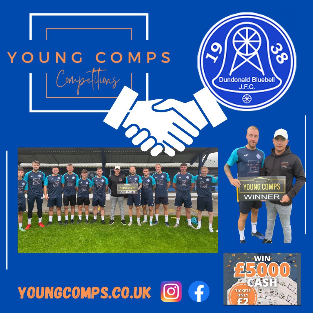 NEW SPONSOR 🚨 We would like to say a massive thanks to Callum & Kyle Young at Young Comps Competitions for there sponsor of new training wear for the bell! Head over to there page and see the amazing prizes to be won! youngcomps.co.uk #BlueBell 🔵🔔 #YoungComps 🤝