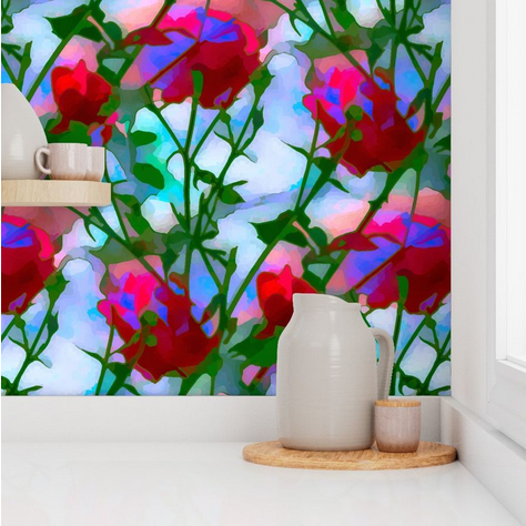 YogiYarntail's tweet photo. My entry for the #SkiesAboveBeddingDesignChallenge @ #Spoonflower 

https://t.co/FxM8sknIsJ

#Rose #floral #redbluegreen

Created for the Skies Above #Bedding Design #Challenge.

https://t.co/a7XlODuxnZ

#yogiyarntailandme 

#15off #wallpaper #sale #15percentoff #wallpapersale https://t.co/jVWybo5FRC
