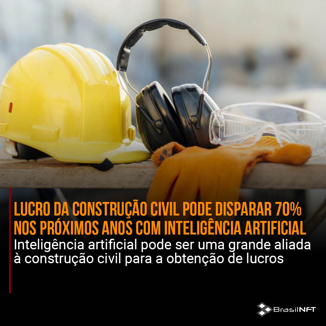 Lucro da construção civil pode disparar 70% nos próximos anos com inteligência artificial. Leia a matéria completa em nosso site. brasilnft.art.br #brasilnft #blockchain #nft #metaverso #web3.0 #IA #AI #ConstrucaoCivil